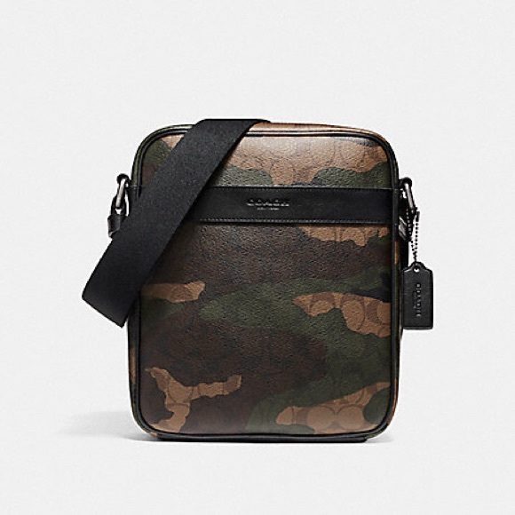 coach camo crossbody